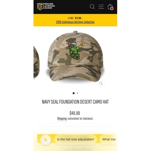 Navy SEAL Foundation Desert Camo Hat