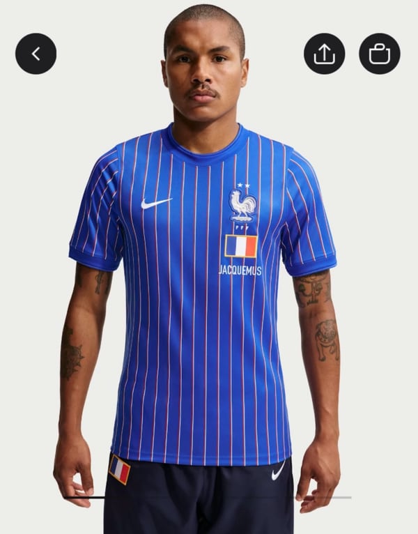 France x Jacquemus Mens Academy Pro Short Sleeve Soccer Top