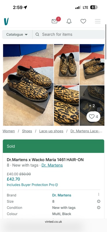 Dr.Martens x Wacko Maria 1461 HAIR-ON