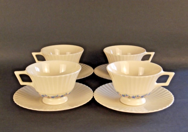 Lenox Priscilla Pattern Tea cups saucers Set of 4