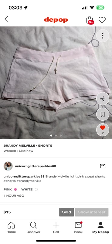 Babypink shorts