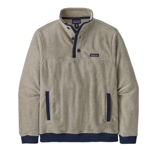 Mens Shearling Button Pullover