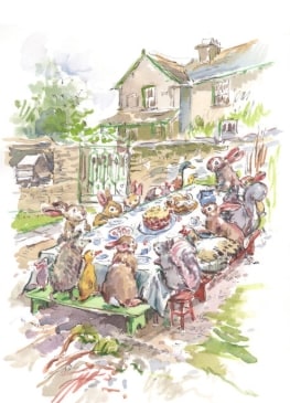 Hilltop Feast print a4