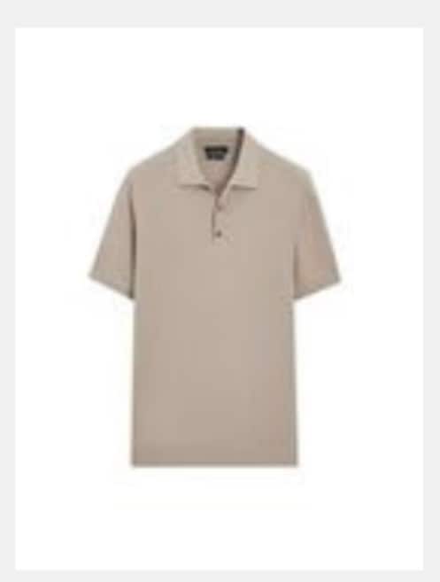cotton knit polo shirt