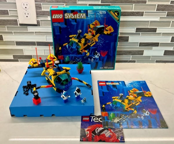 Lego 6175 Aquazone Set Crystal Explorer Sub Complete Manual and Retail Box