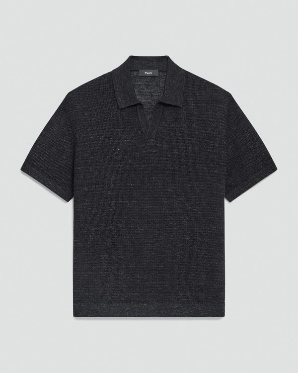 Brenan Polo Shirt in Pacific Linen