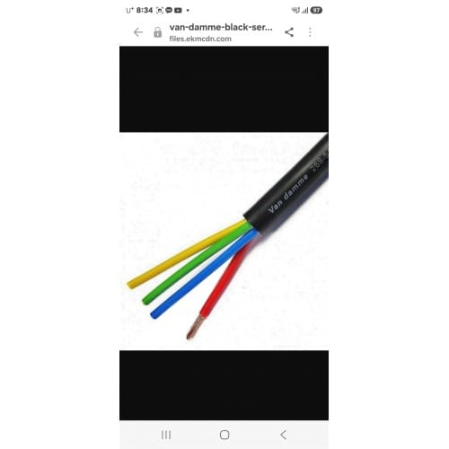 Van Damme Black Series MULTICORE Tour / Concert Grade Speaker Cable 4 X 2.5mm
