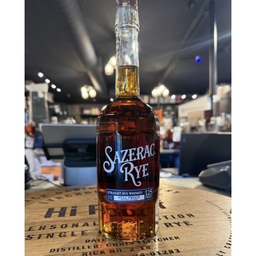 SAZERAC RYE FULL PROOF 125 PROOF KENTUCKY STRAIGHT RYE WHISKEY 750ML