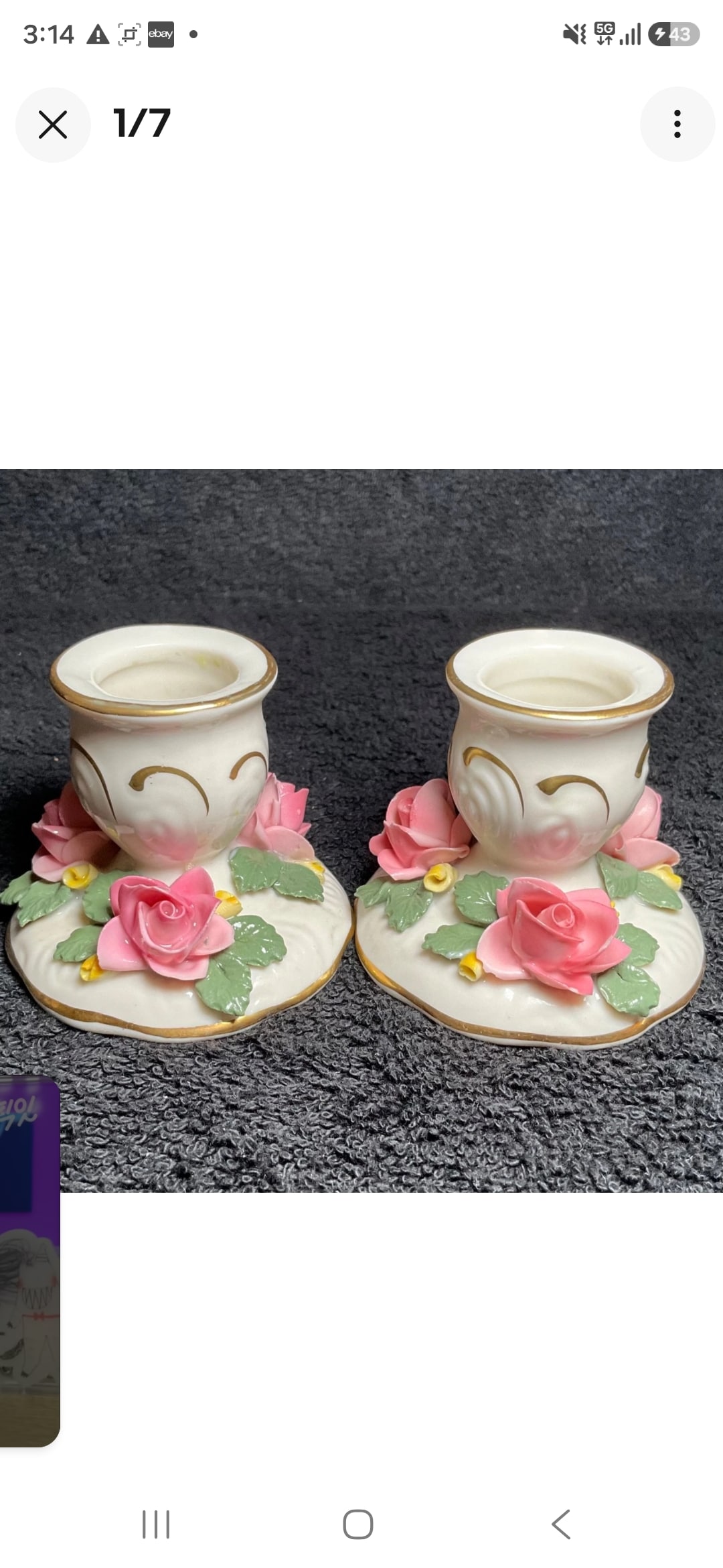 Dresden candle holder