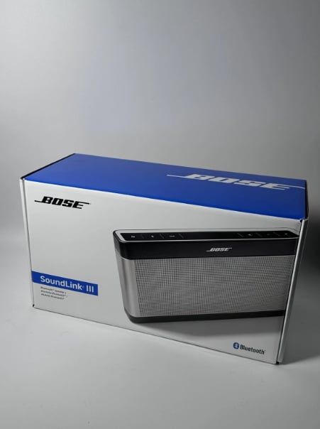 NEW Bose Soundlink III Bluetooth Speaker-Silver-/ Bose Sound / Deep Bass