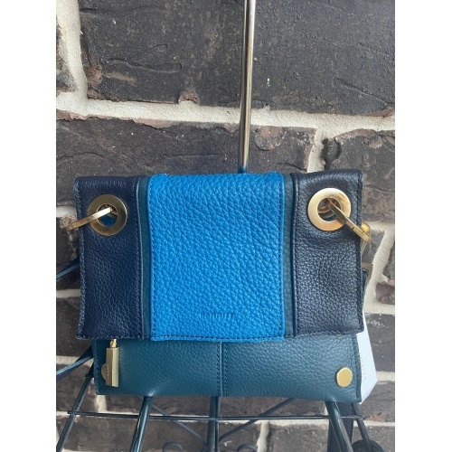 HAMMITT Montana Reversible Small TOLUCA BLUE Crossbody Pebbled