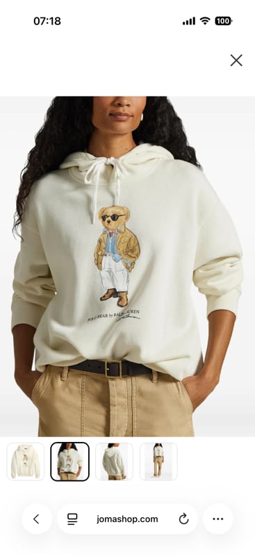 Polo Bear Fleece Hoodie
