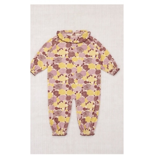 String/Antique Rose Chrysanthemum Pierrot Onesie