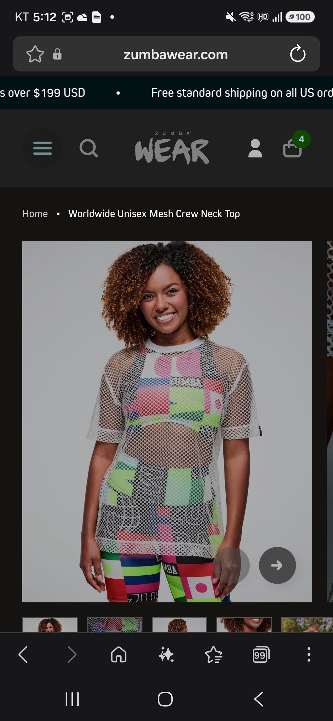 Worldwide Unisex Mesh Crew Neck Top