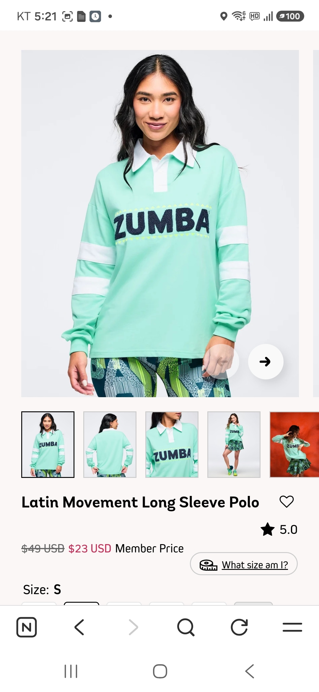 Latin Movement Long Sleeve Polo