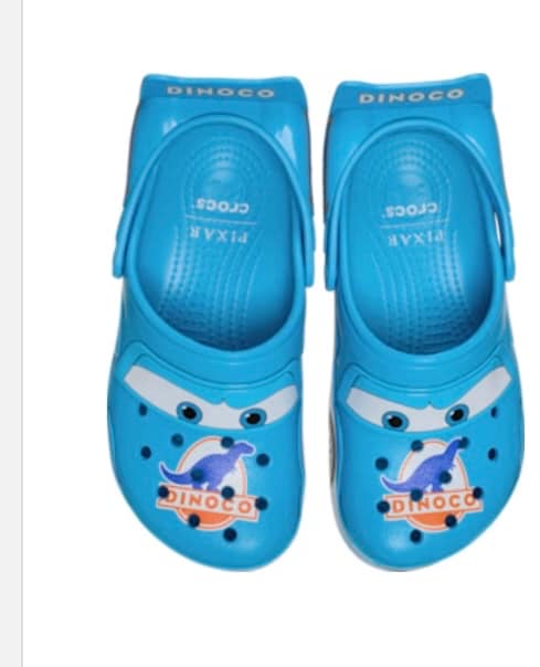 Disney and Pixars Lightning McQueen Dinoco Crocband Clog