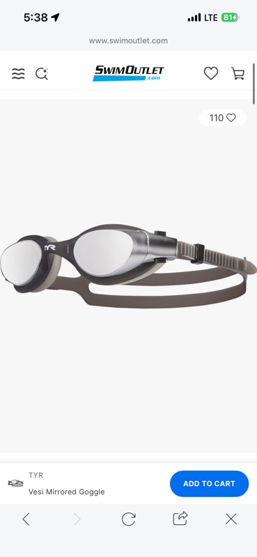 Vesi Mirrored Goggle