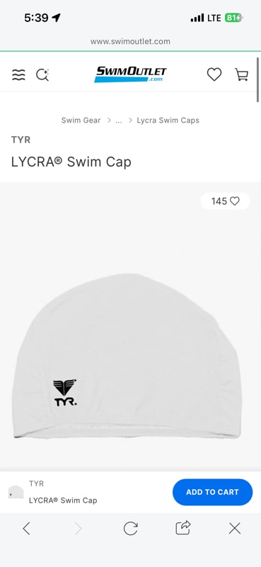 LYCRA® Swim Cap