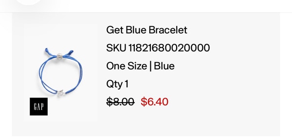 Get Blue Bracelet