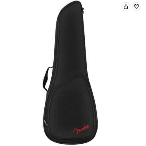 Fender ウクレレギグバッグ FU610 Concert Ukulele Gig Bag, Black