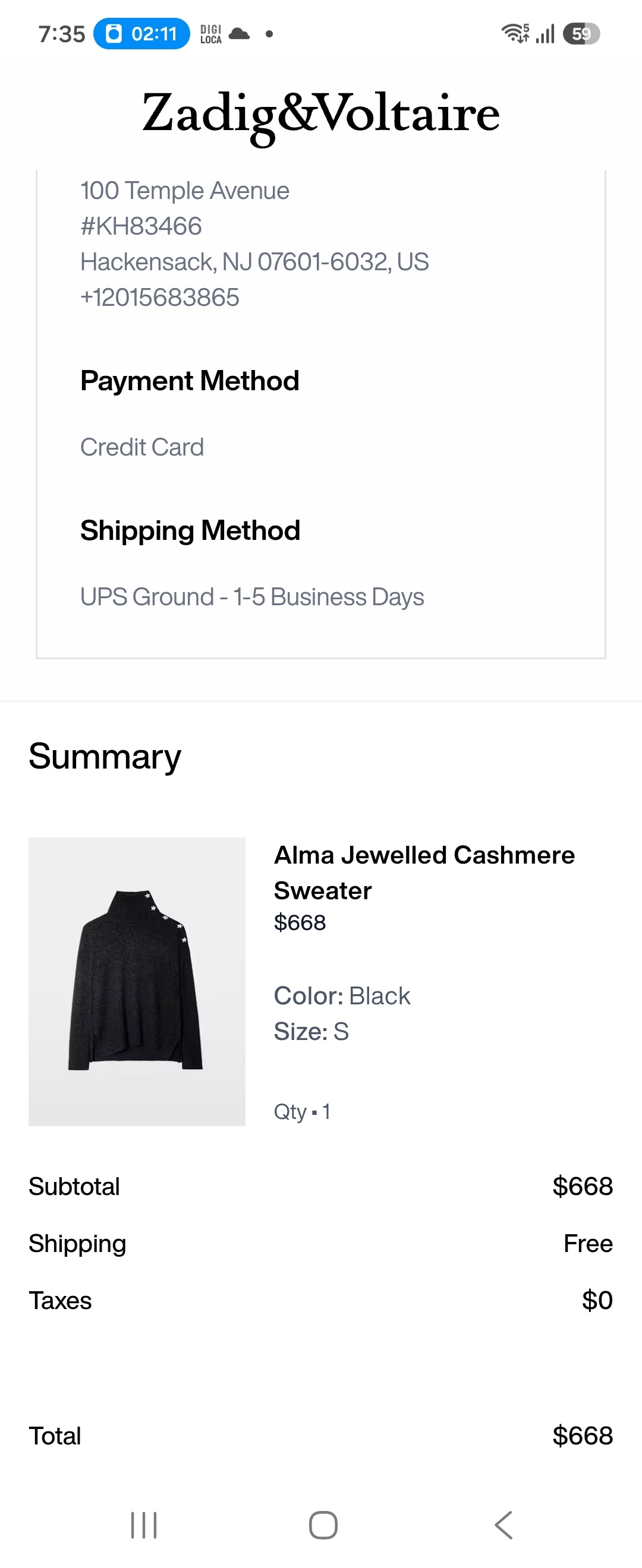Alma Jewelled Cashmere Sweater