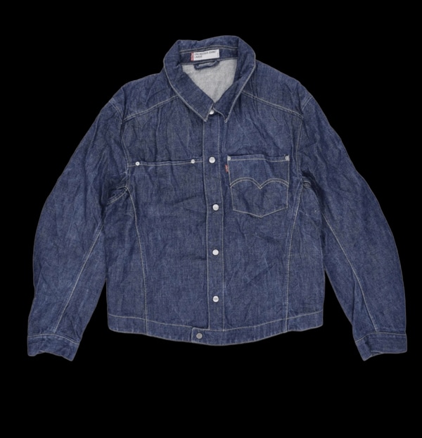 Levis Womens Blue Regular Button-Up Denim Jacket Size Large