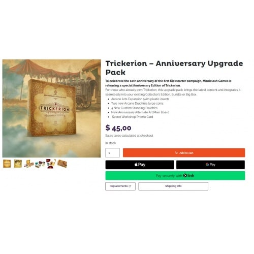 Trickerion  Anniversary Upgrade Pack