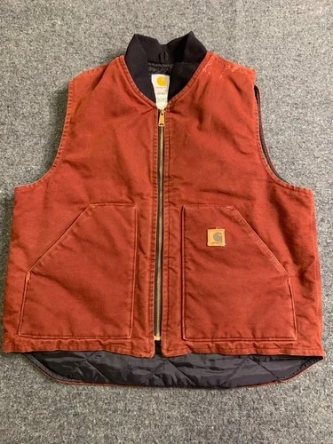 Vintage Carhartt V02 CLY Duck Vest Large