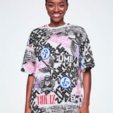 Rock n Roll Oversized Drop Shoulder Tee