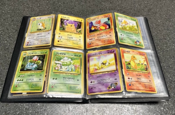 Vintage Pokémon Lot Of Japanese Cards With Binder 30 Cards No Holos LP/NM