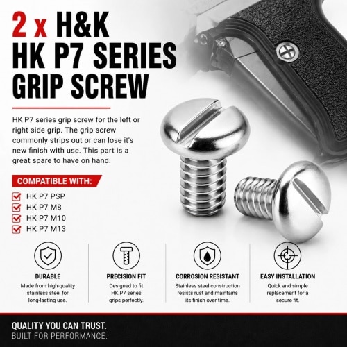 2X HandK HK P7 Series Grip Screws Stainless Steel Replacement Screws PSP M8 M10 M1