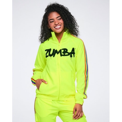 Pride Mock Neck Woven Jacket