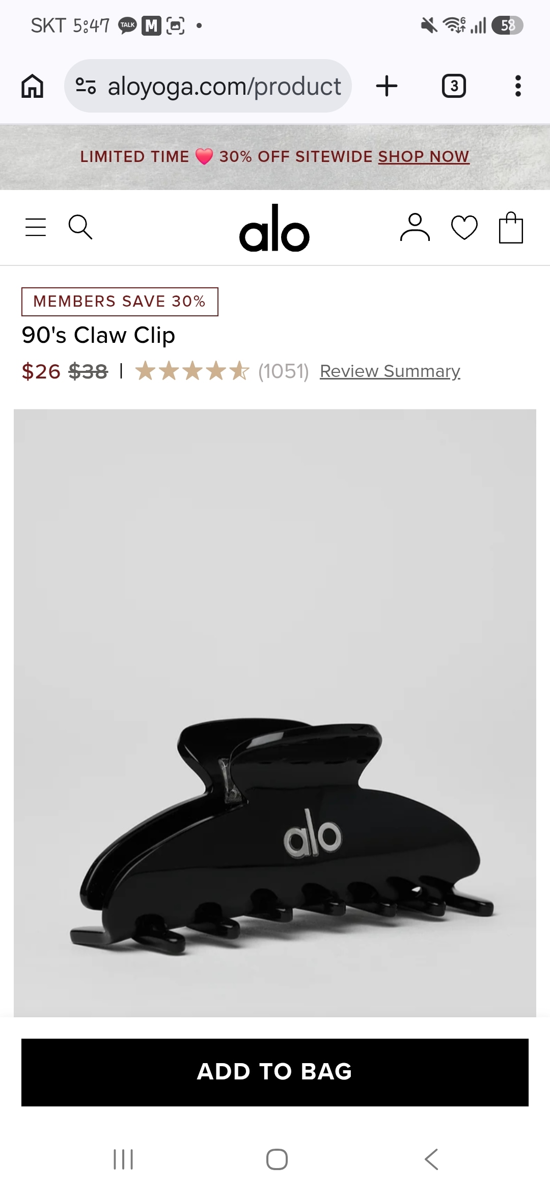 90s Claw Clip