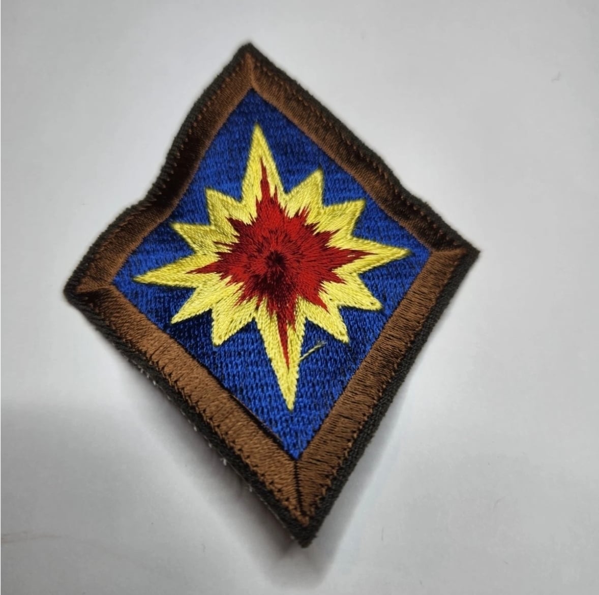 Ebay 407283314448 WWII Korean War US Army 40th Infantry Division Sunburst Ball of Fire Patch Vinta