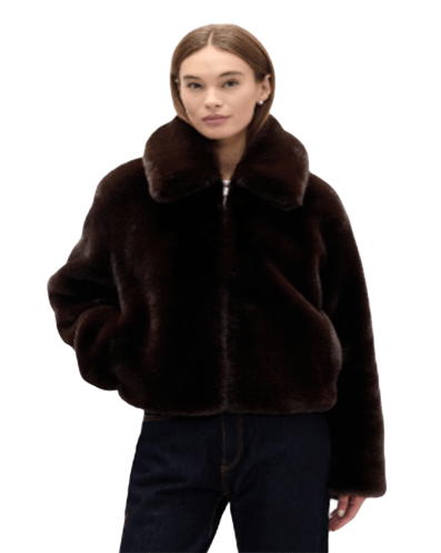 갭팩토리) 갭 우먼 인조퍼 자켓 70% 할인중!! $47.40