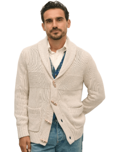 브룩스브라더스) 코튼 숄카라 토글 가디건 $99.99