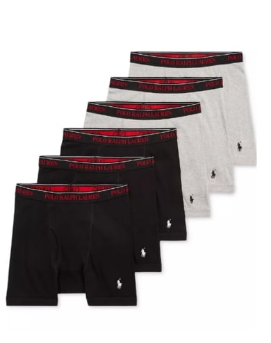 메이시스) 폴로랄프로렌 맨 클래식핏 박서브리프 6장 가격 $48.65