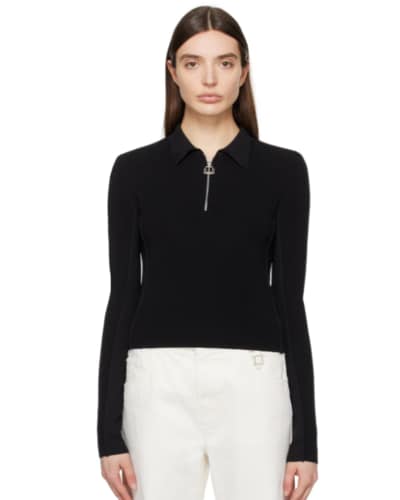 센스) 우영미 우먼 하프집 폴로셔츠 $168.00