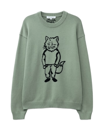 HBX) 메종키츠네 드레시드 폭스 스웨터 $175.00