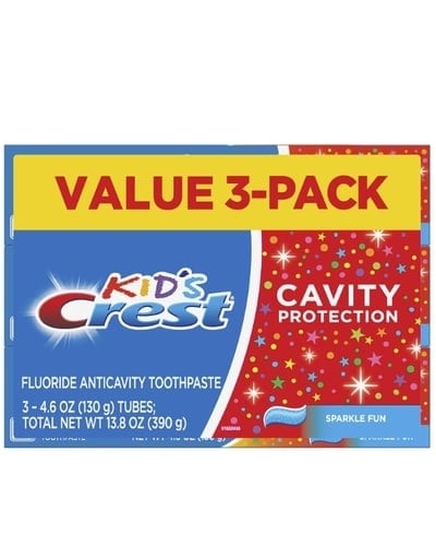 아마존미국) 충치예방은 어릴때부터!! 크레스트 어린이 치약 3pk