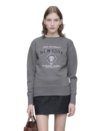 아페쎄) 슈렁큰 뉴욕 크루넥 스웻셔츠 $135.00
