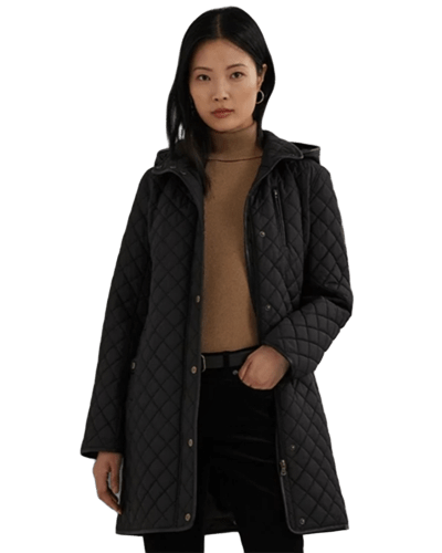 메이시스) 로렌랄프로렌 우먼 후디 퀼팅 코트 $70.99