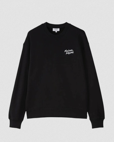 조마샵) 메종키츠네 핸드라이팅 컴포트 코튼 스웻셔츠 $129.00