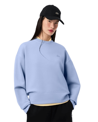 라코스테) 우먼 오버사이즈 코튼 스웻셔츠 $84.99