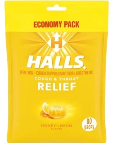 아마존미국) 겨울철 상비품 호올스 허니레몬 기침캔디 80ct $4.13