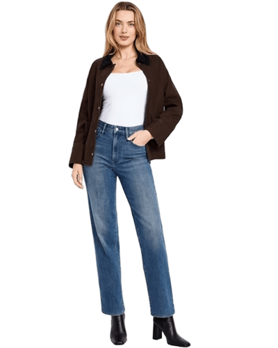 올드네이비) 배는 눌러주고, 핏은 편안하게!! 하이웨이스트 루즈핏 진 $26.00