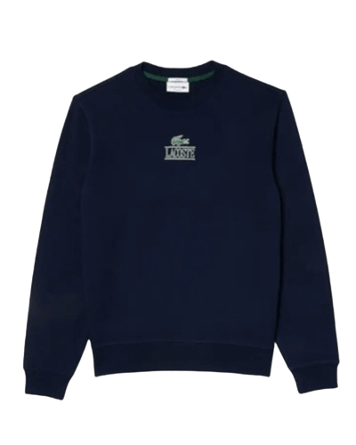 라코스테) 시그니처 프린트 프리스 스웻셔츠 50% 할인!! $76.99