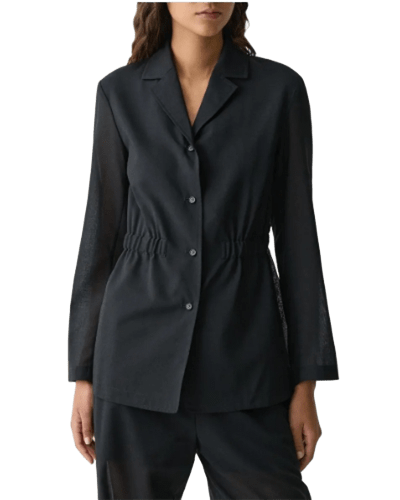 노드랙) 띠어리 신치 웨이스트 울혼방 자켓 $129.33