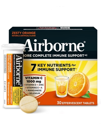 아마존미국) 에어본 1000mg 발포비타민 30CT $15.29