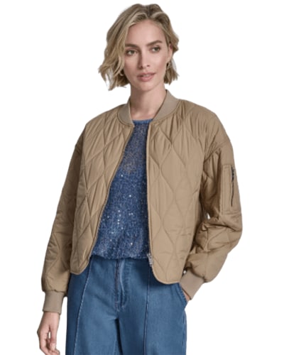 DKNY) 간절기부터 꽃샘추위까지!! 퀼팅 봄버 자켓 $74.50